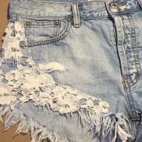 We The Free Good Vibes Lace Shorts - Picture 7 of 12